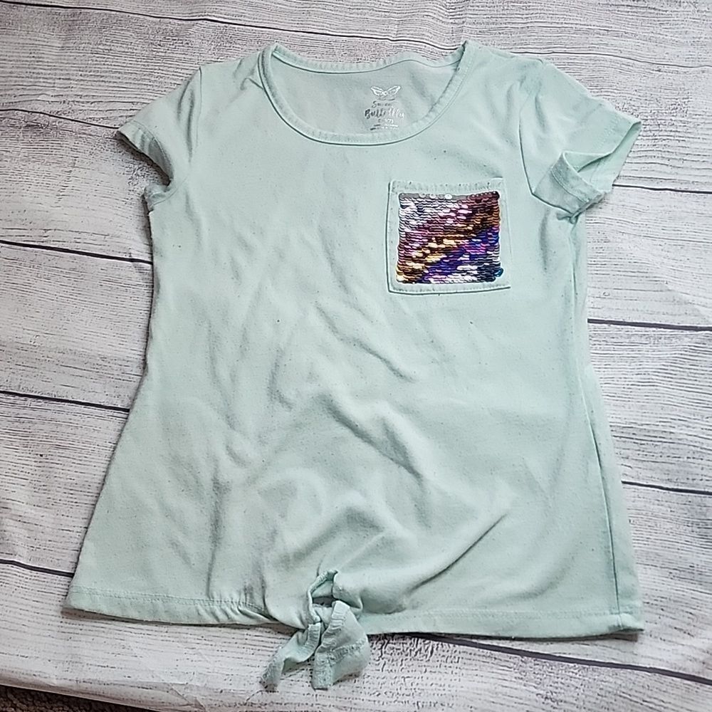 Sweet Butterfly girls top Size Small